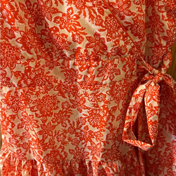 Band of the Free Vibrant Orange Floral Mini Dress - Picture 5 of 8